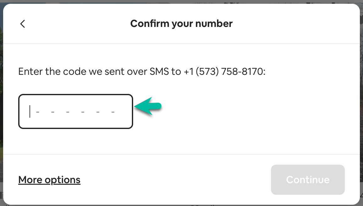 confirm your number