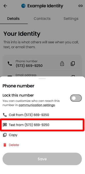 Example of Cloaked identity