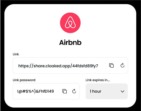 AirBnb login page