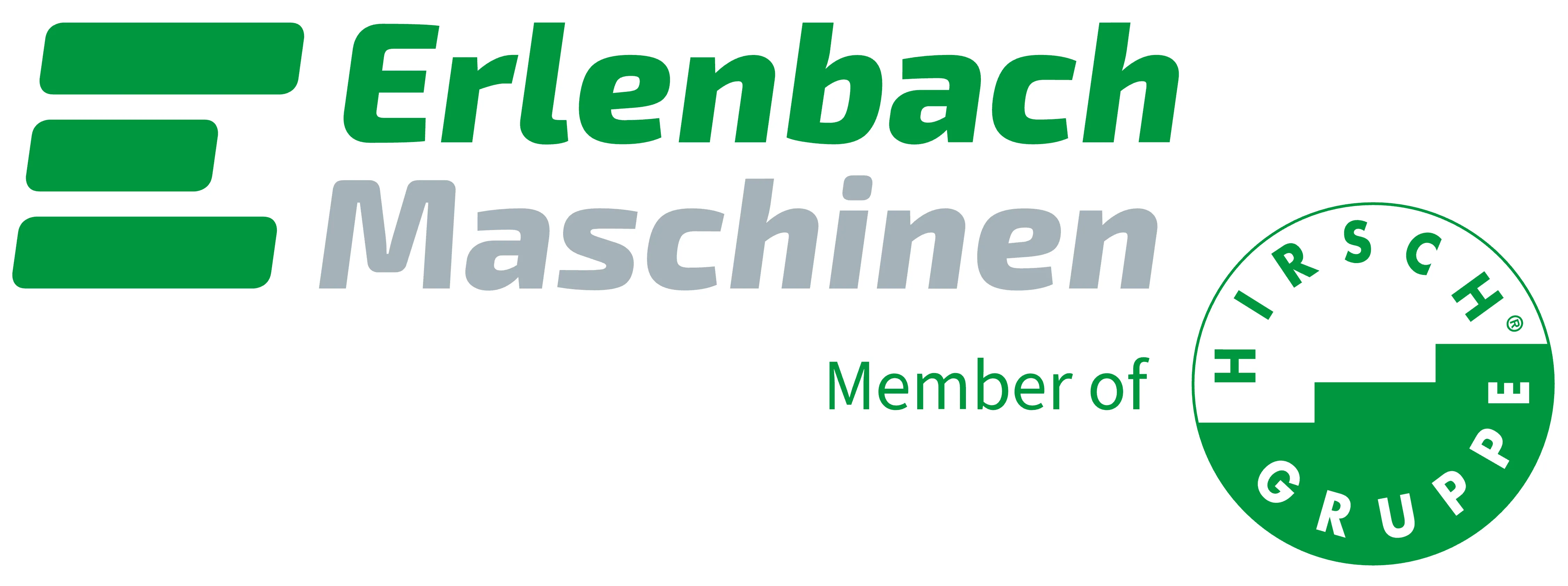 Grüner Schriftzug Erlenbach Maschinen