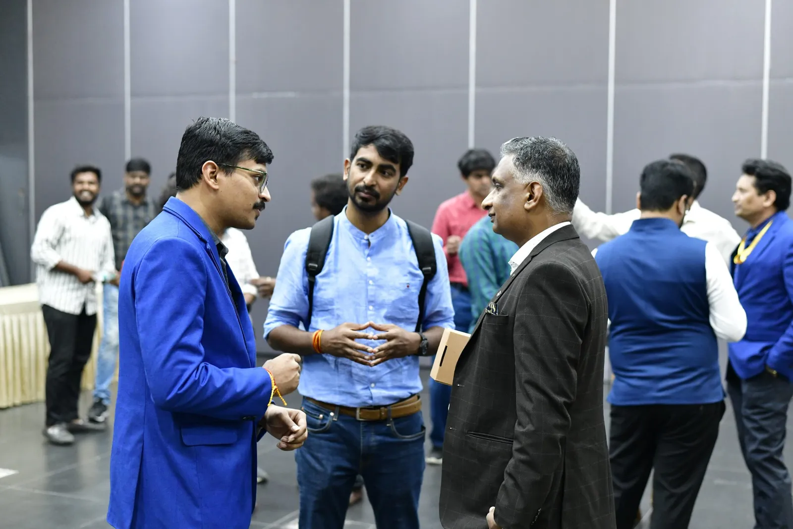 Founders networking with defence ecosystem leaders