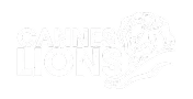Cannes Lions logo with a stylized lion's head and text reading 'Cannes Lions'.