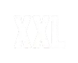 White XXL text on black background indicating extra-extra-large size.