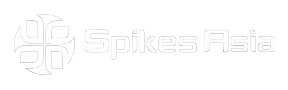Spikes Asia logo with stylized geometric emblem and text.