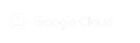 The google cloud logo on a black background.