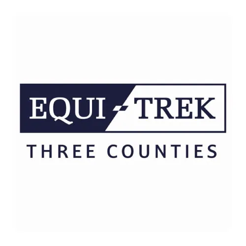 Equi-Trek Three Counties logo with 'EQUI-' in white on navy background and 'TREK' in navy on white background.