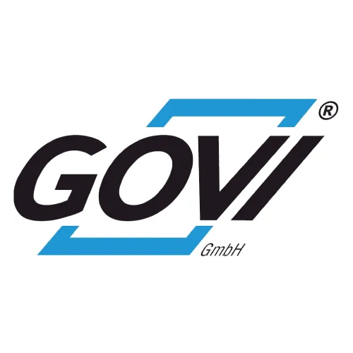 GOVI GmbH company logo with stylized blue brackets.