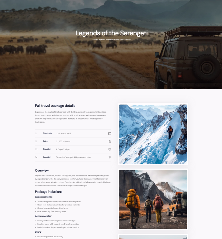 safari-package-details