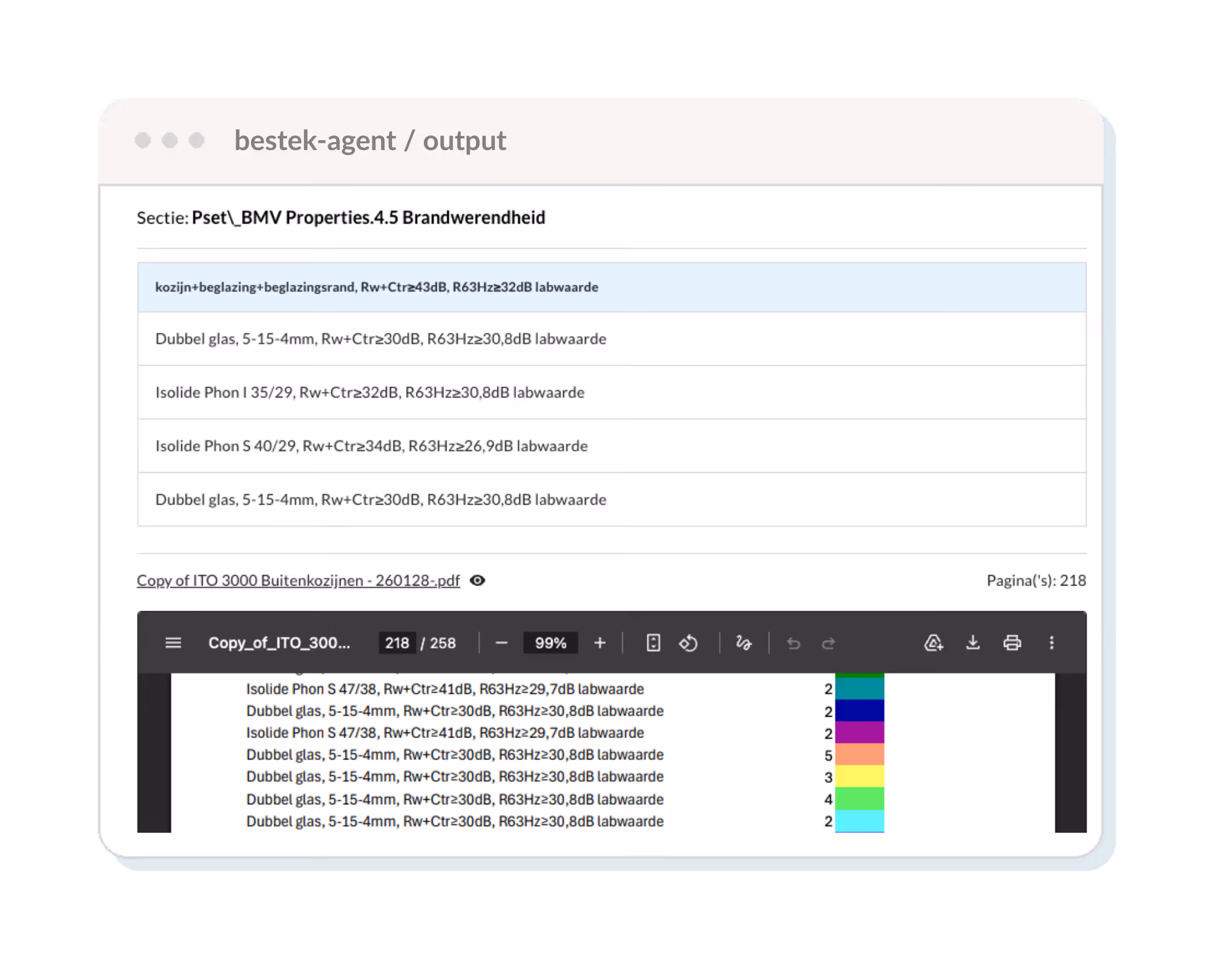 Step 3 — Ready for estimating with source references