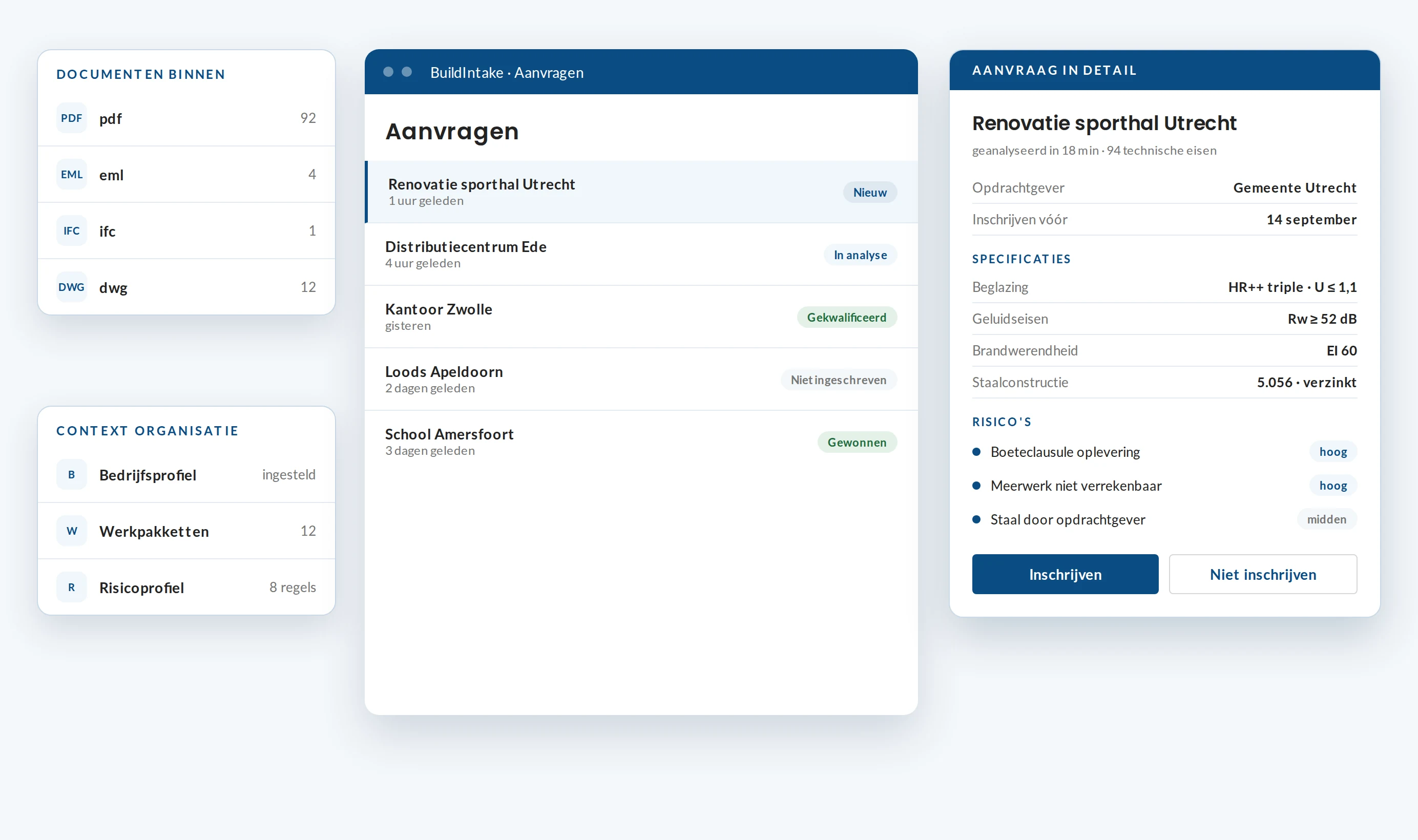 BuildIntake AANVRAAG