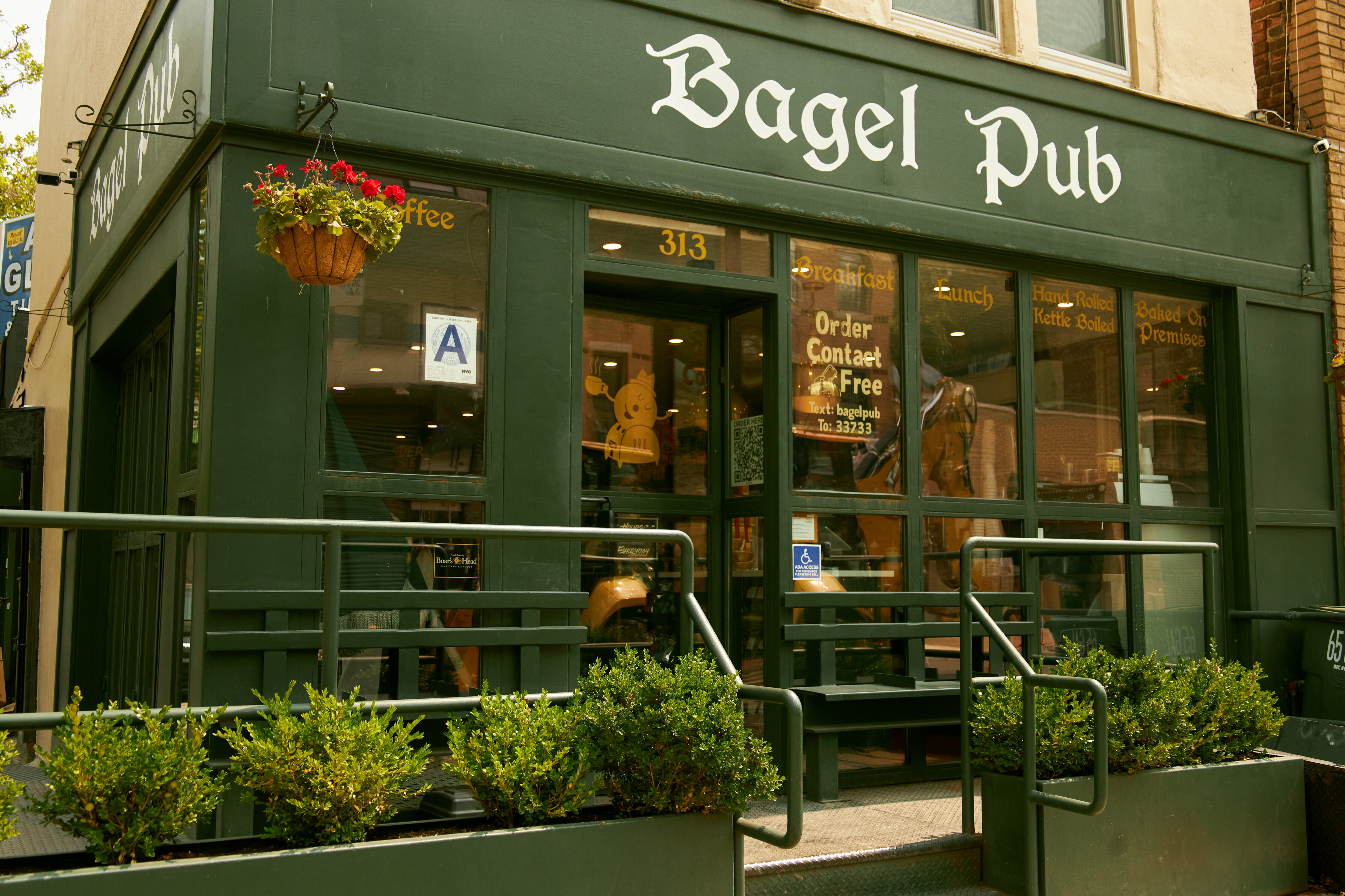 entrance photo of the Bagel Pub at sunset park, brooklyn