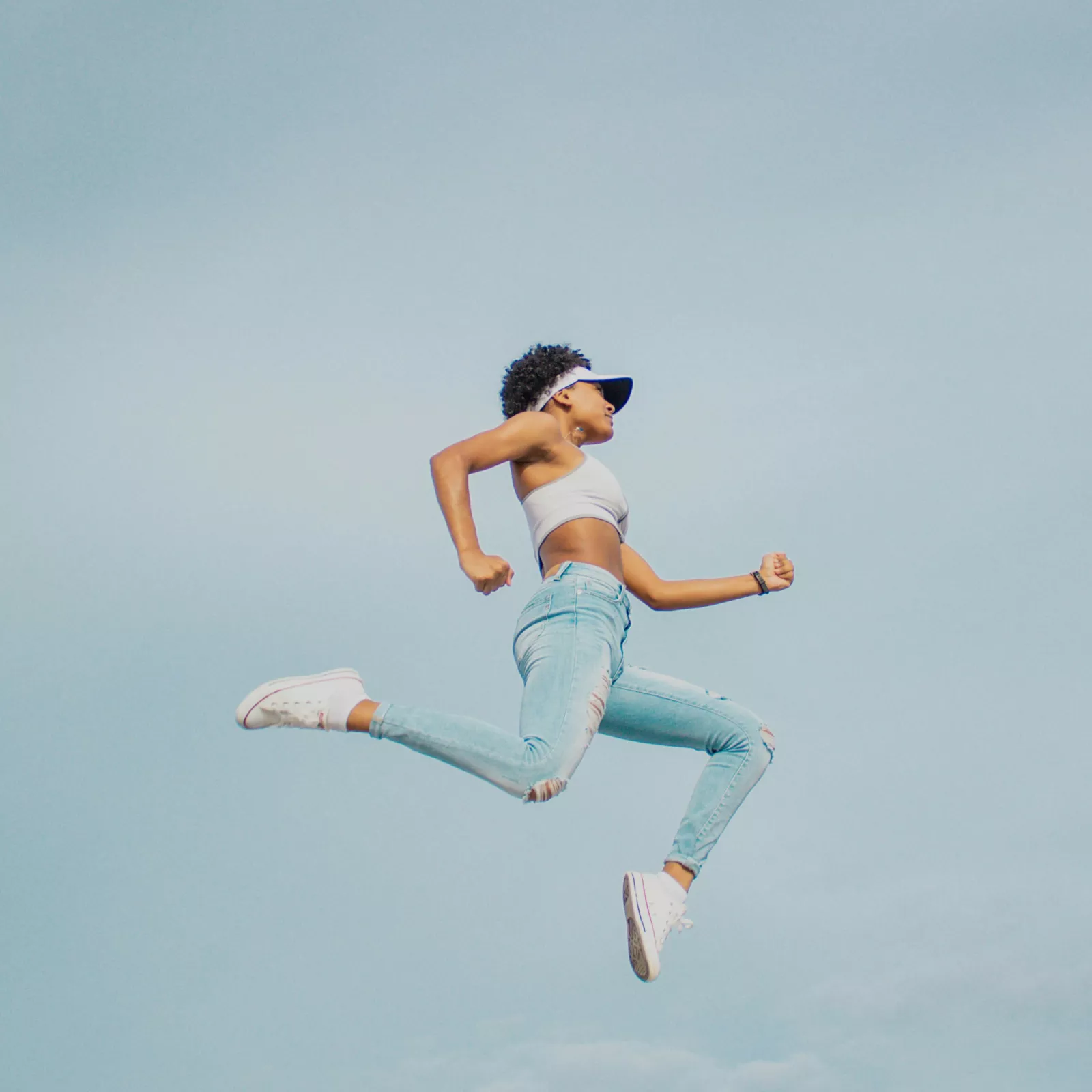 woman with light background