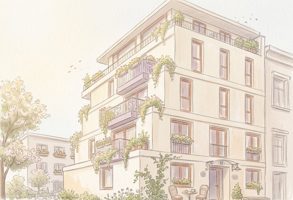 GRAZ Zentrum - PENTHOUSE mit Flussblick und 3 Zimmern - NEU 76m² + 35m² MegaTerrasse im 4.OG - Nähe Augarten - Honorarfrei  - 8,5% Baustart AKTION