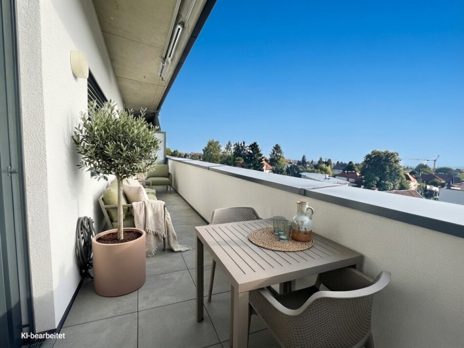 Graz-St. Peter: Licht, Weite & Wohnkomfort – 3 Zimmer mit großer Westterrasse und Tiefgarage!