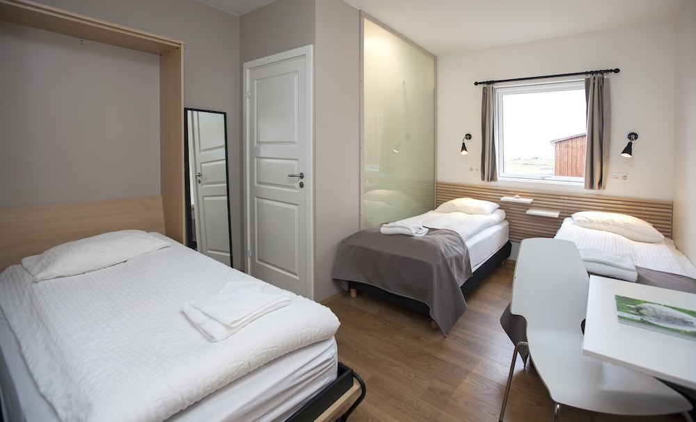 As with our modern double en suites, our triple rooms feature spacious shower rooms, quality linens, desk areas and sweeping views.