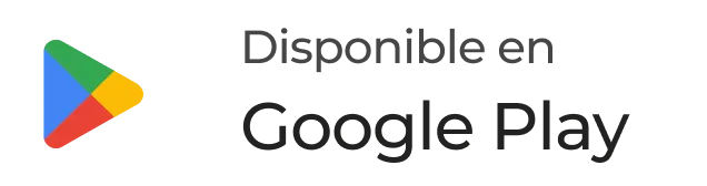 Logotipo de Google Play con texto que dice Disponible en Google Play.