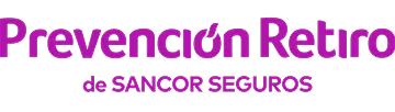 Texto en color púrpura que dice 'Prevención Retiro de SANCOR SEGUROS'.