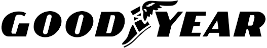 Logotipo de Goodyear con la icónica imagen del pie alado.