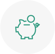 Icono de dos tarjetas de crédito superpuestas en un círculo gris claro.