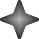 Ícono gris de estrella de cuatro puntas.