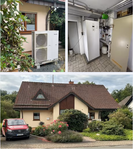 Heizungsmodernisierung mit Wärmepumpe im Mehrfamilienhaus von 1994 in Netphen