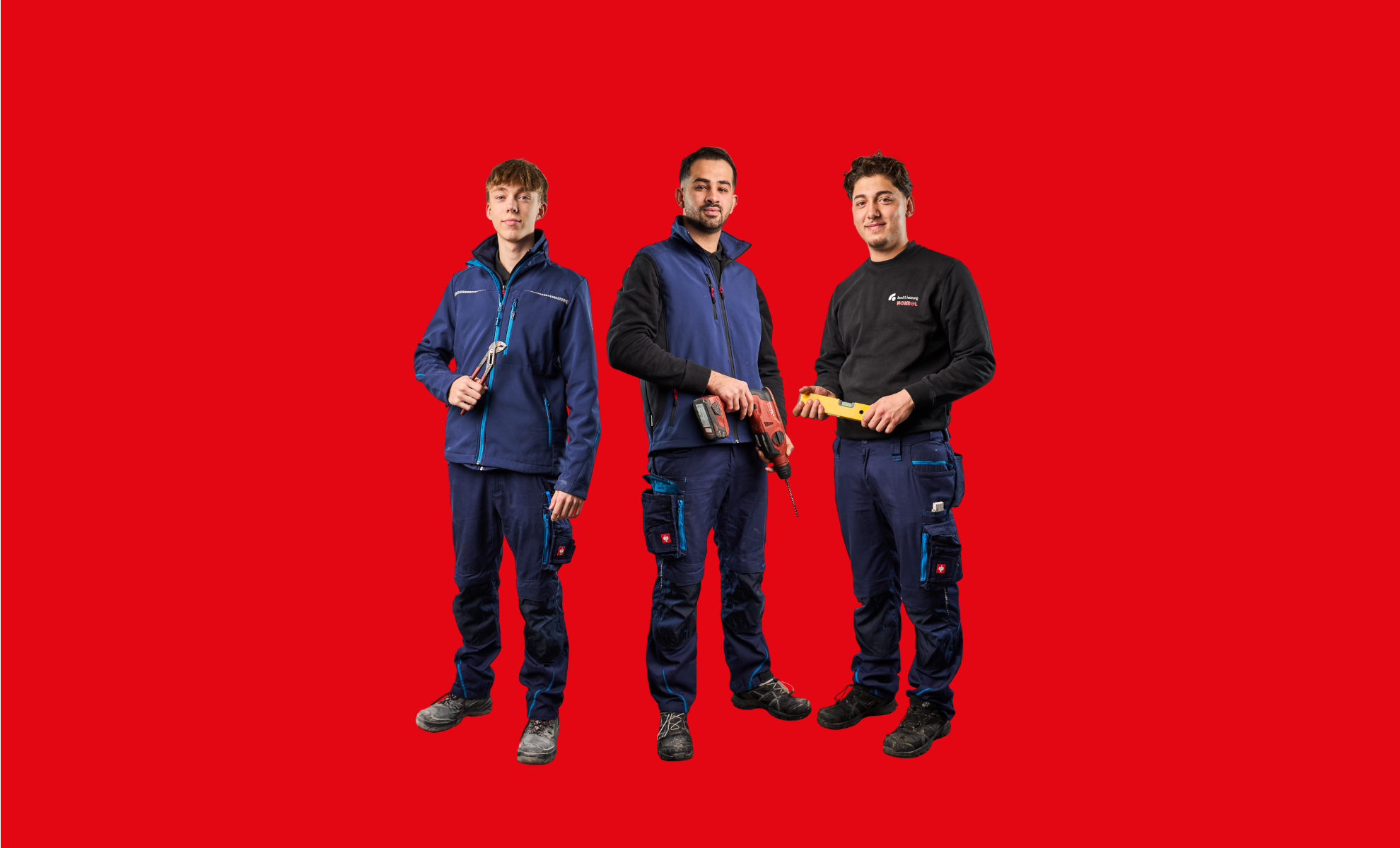 Teamfoto Heimel Handwerker