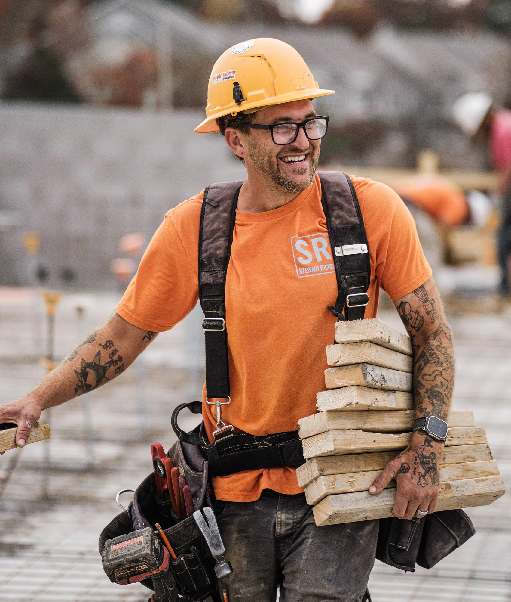 Concrete construction at the Impact Center, a Stewart Richey Contracting Group project