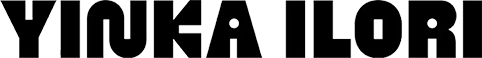Bold black uppercase text reading 'YINKA ILORI' on a transparent background.