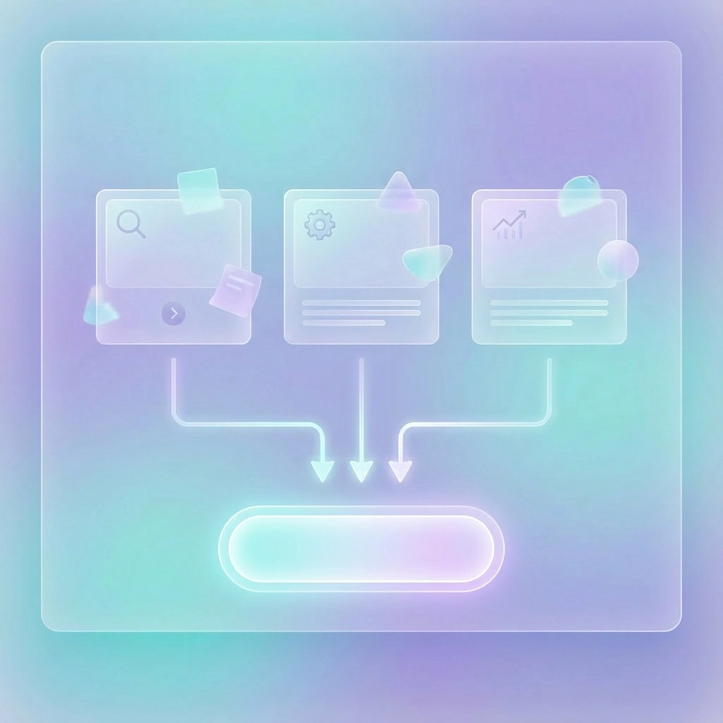 Conversion-ready landing page step icon