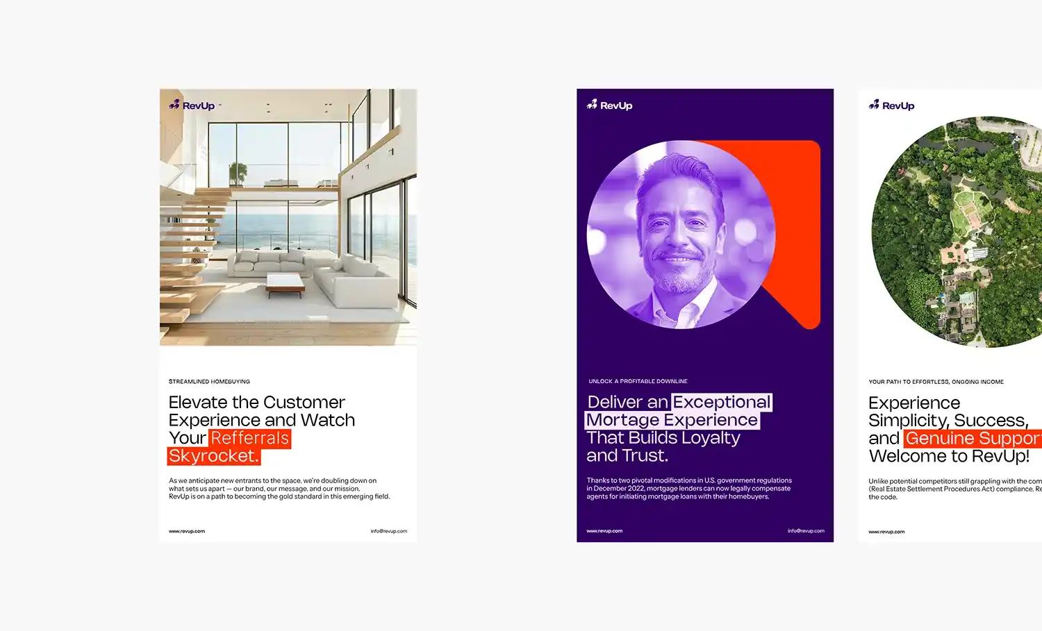 Mobile app screens displaying profiles and modern interface.