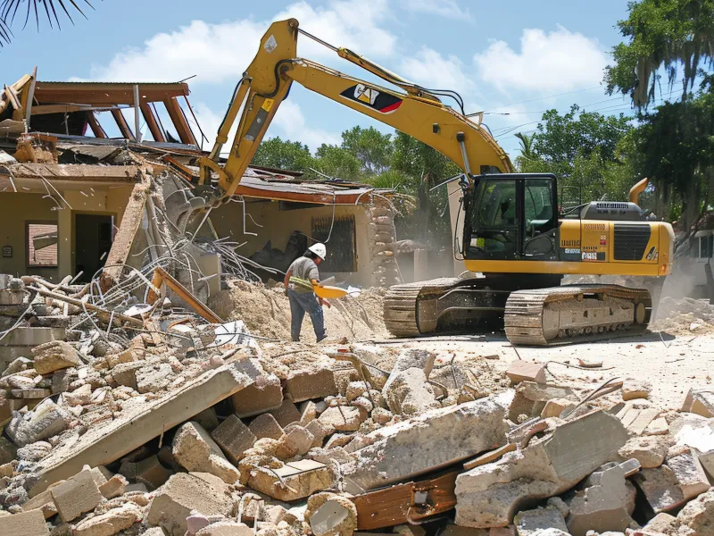 gcm construction inc heavy machinery in construction job site