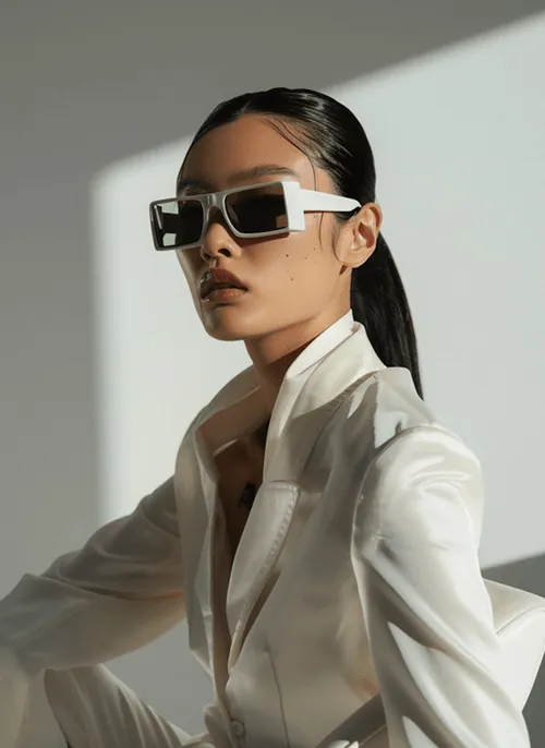 Woman posing for marketing project photography