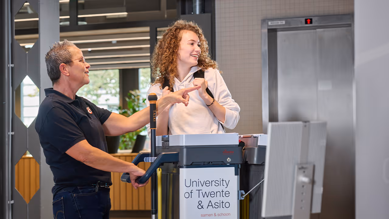 Duurzaam schoonmaken bij de Universiteit Twente