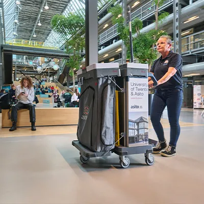 Duurzaam schoonmaken bij de Universiteit Twente