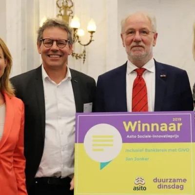 givo winnaar asito sociale innovatieprijs tijdens duurzame dinsdag