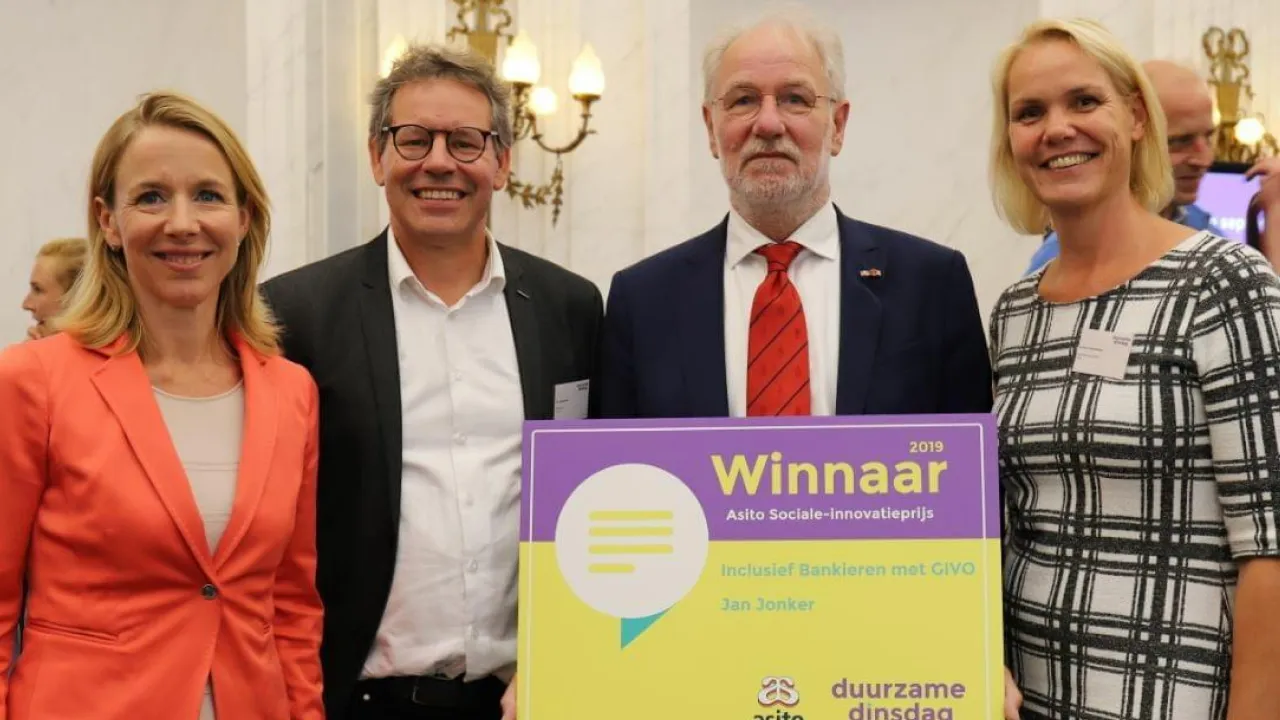 givo winnaar asito sociale innovatieprijs tijdens duurzame dinsdag
