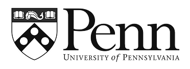 University of Pennsylvania logo with shield featuring open books and circles.
