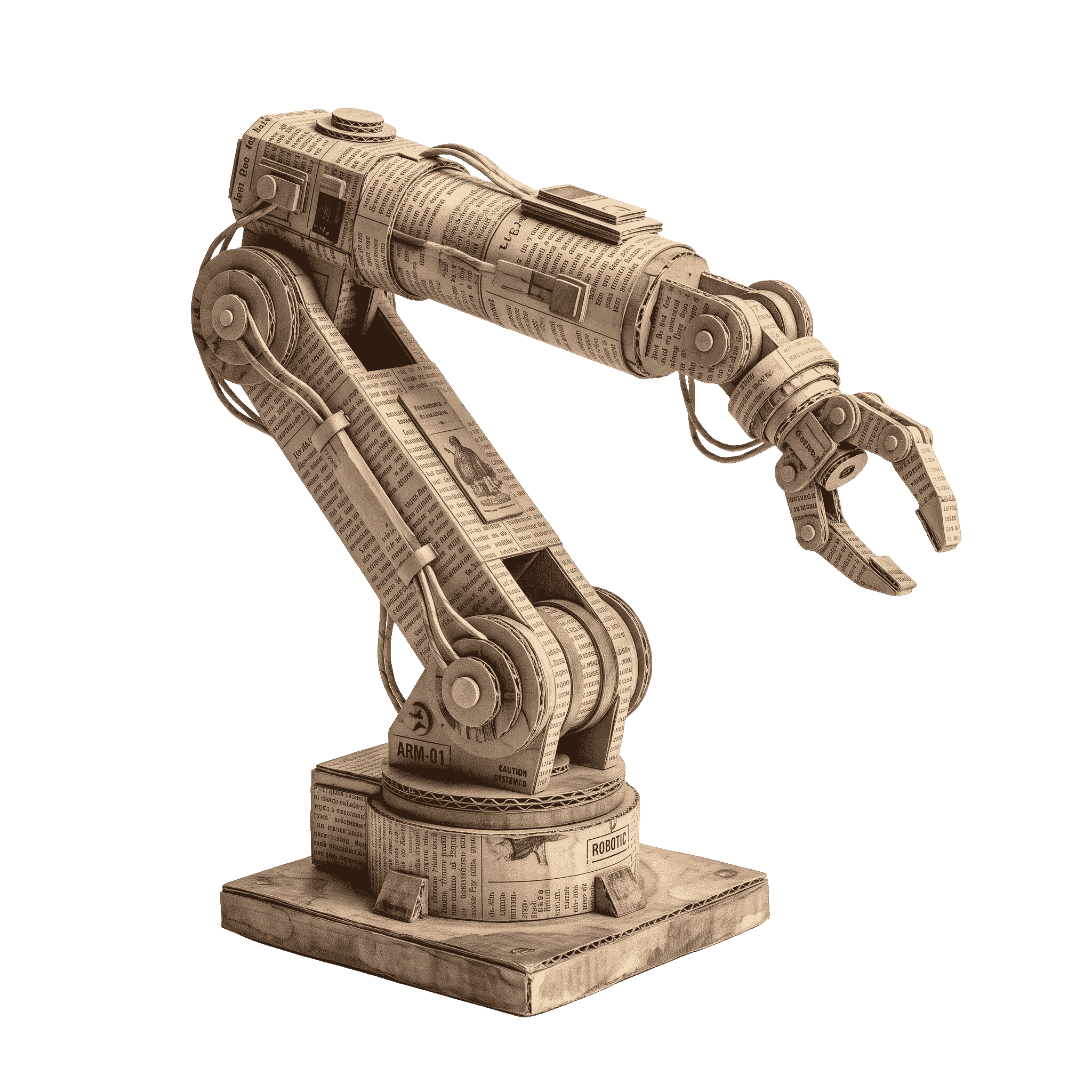 robotic arm newspaper