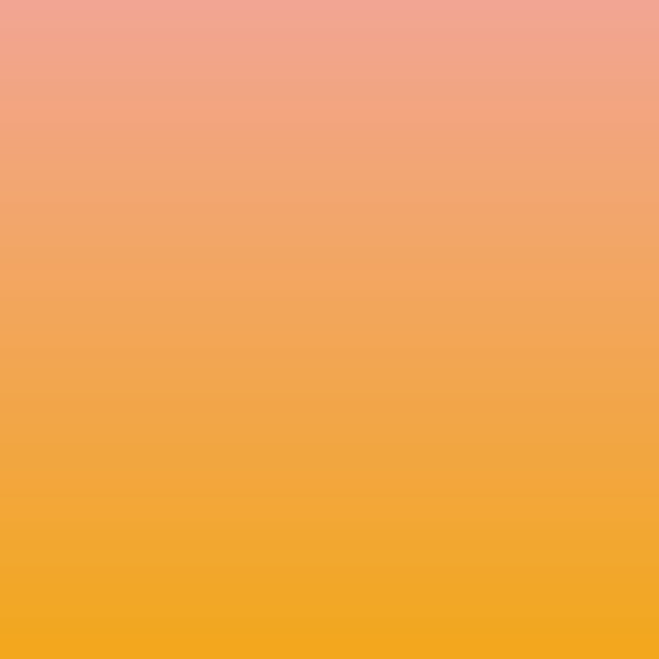 Gradient background transitioning from peach pink at the top to golden yellow at the bottom.