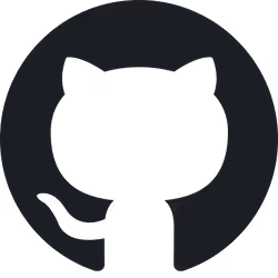 GitHub logo in black and dark gray.