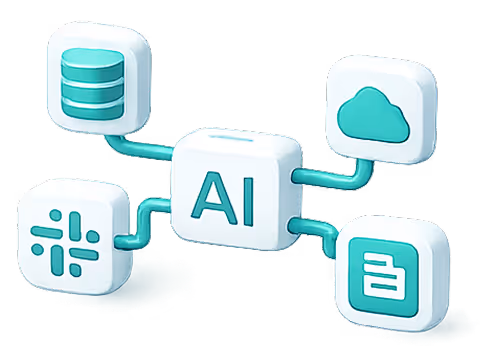 Flowchart with three connected steps: Personalize Reply with a woman’s photo, AI Chat Assist with a chat icon, and Deliver Quick Solution with a checkmark icon.