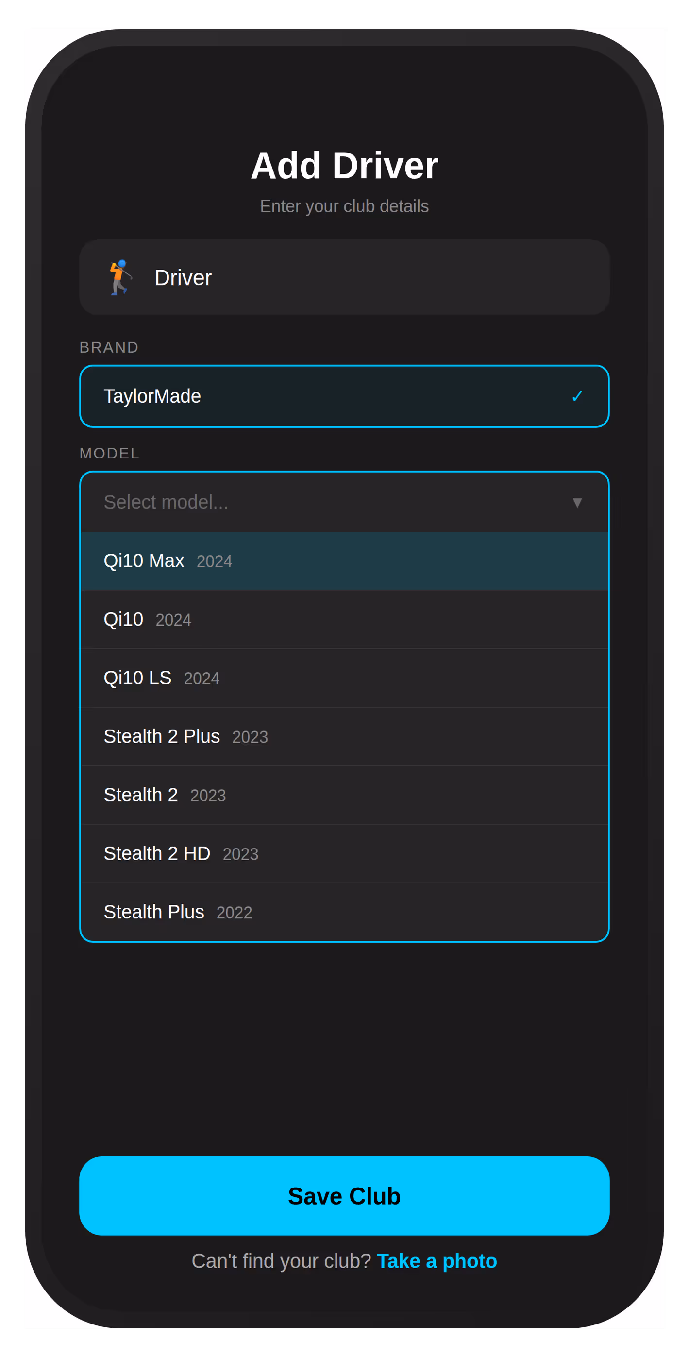 fitmygolfclubs App screen shots