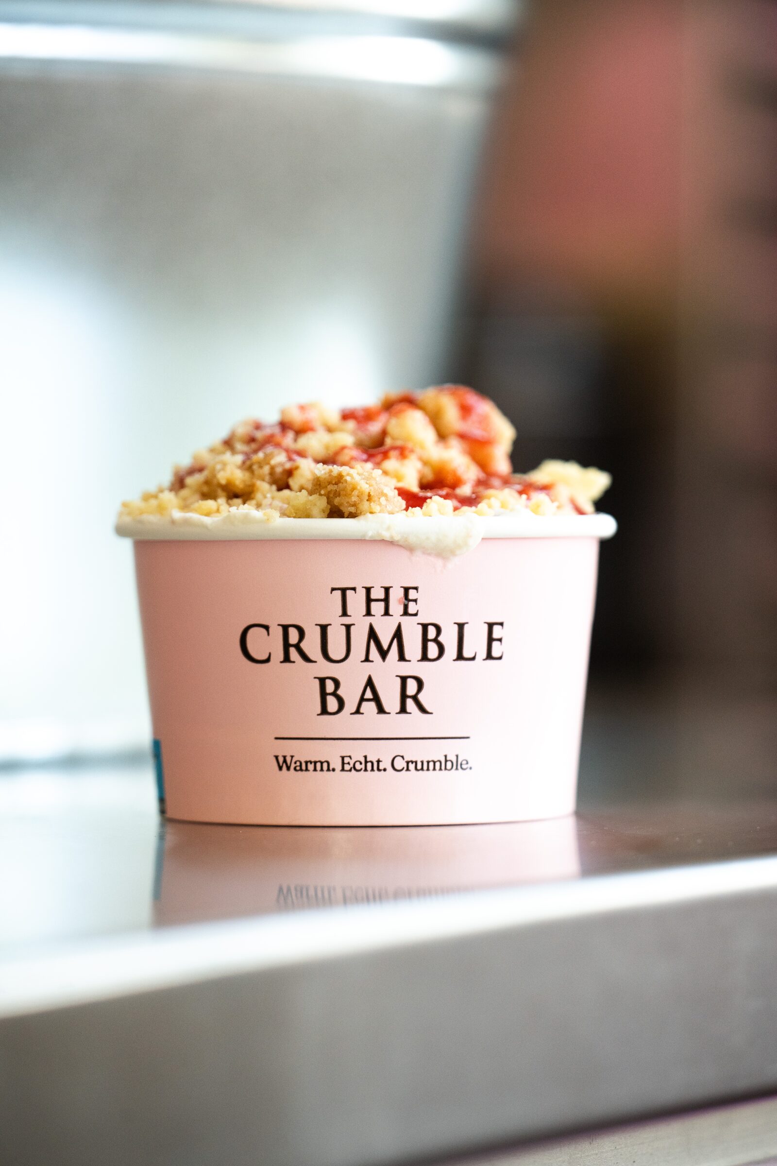 Crumble Bar Catering im Einsatz auf einem Event in Hamburg