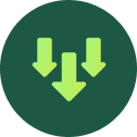 Downward trend icon