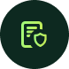 Paper with shield icon