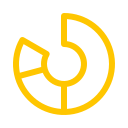 Finance donut chart icon