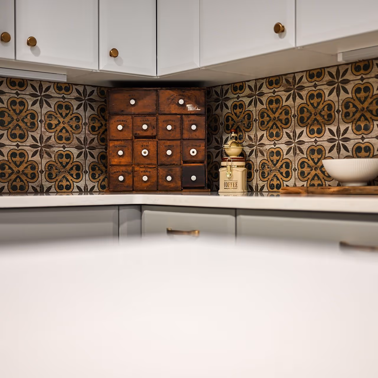 Kitchen renovation with new countertops and lighting