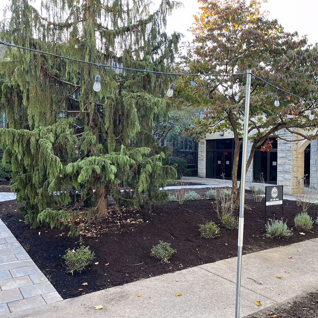 Landscaping installation by Roth Custom Solutions