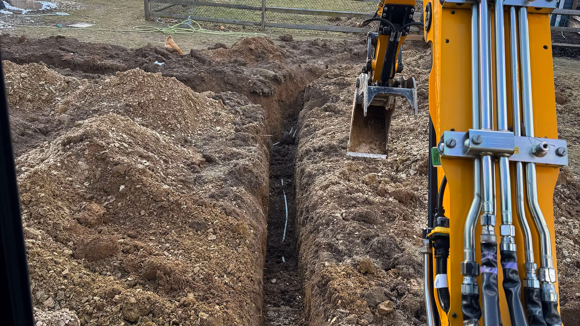 Drainage system installation by Roth Custom Solutions