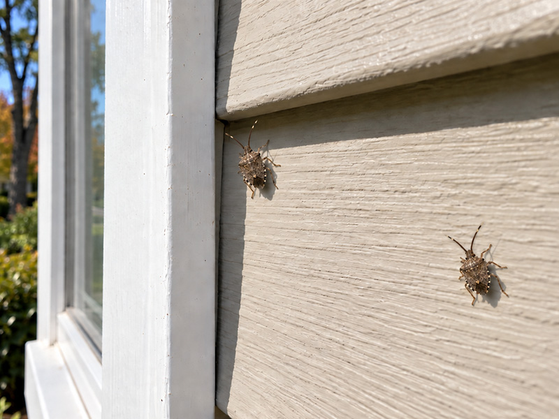 stink bug on of home
